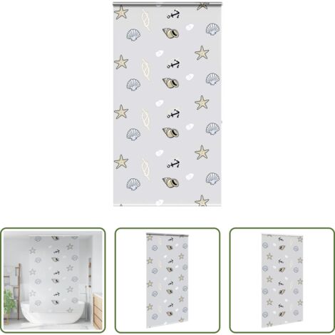 vidaXL Privacy doccia -  Tenda a Rullo Doccia con Cassonetto 120x240cm Larghezza Tessuto