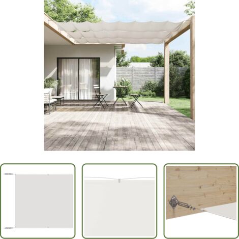 vidaXL Privacy -  Paravento Verticale Bianco 140x600 cm Tessuto Oxford