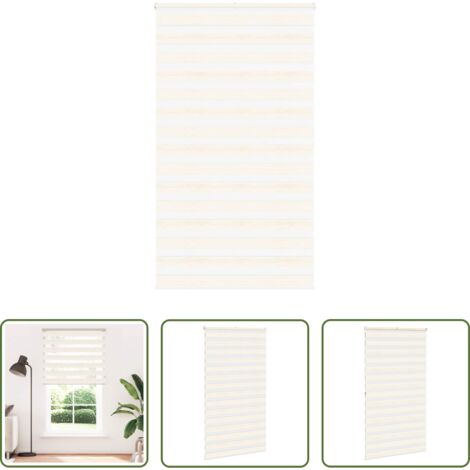 vidaXL Privacy -  Tenda a Rullo Zebra Larghezza Tessuto 120,9 cm Poliestere