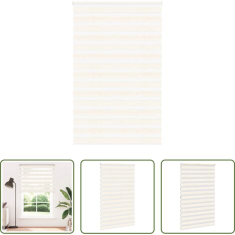vidaXL Privacy -  Tenda a Rullo Zebra Larghezza Tessuto 135,9 cm Poliestere