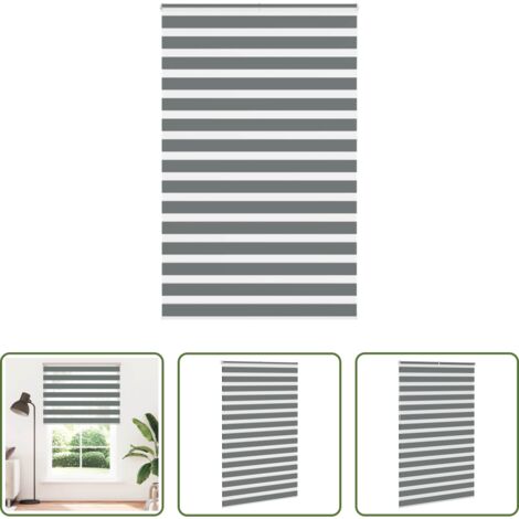 vidaXL Privacy -  Tenda a Rullo Zebra Larghezza Tessuto 140,9 cm Poliestere