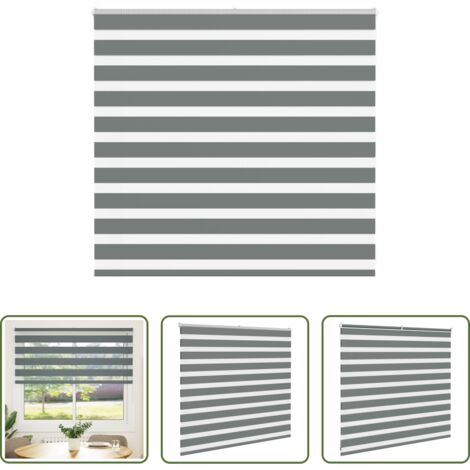 vidaXL Privacy -  Tenda a Rullo Zebra Larghezza Tessuto 150,9 cm Poliestere