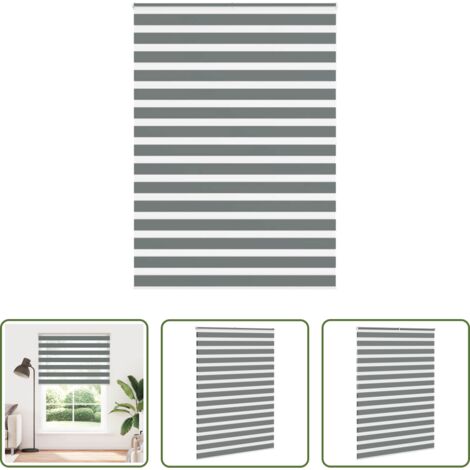 vidaXL Privacy -  Tenda a Rullo Zebra Larghezza Tessuto 150,9 cm Poliestere
