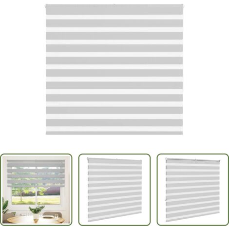 vidaXL Privacy -  Tenda a Rullo Zebra Larghezza Tessuto 150,9 cm Poliestere