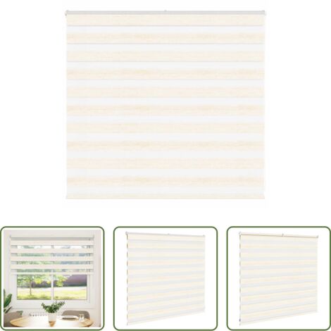 vidaXL Privacy -  Tenda a Rullo Zebra Larghezza Tessuto 150,9 cm Poliestere
