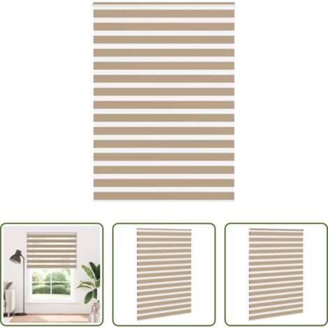 vidaXL Privacy -  Tenda a Rullo Zebra Larghezza Tessuto 150,9 cm Poliestere