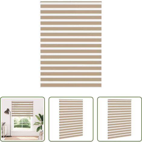 vidaXL Privacy -  Tenda a Rullo Zebra Larghezza Tessuto 155,9 cm Poliestere