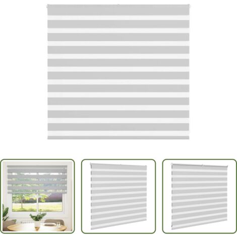 vidaXL Privacy -  Tenda a Rullo Zebra Larghezza Tessuto 160,9 cm Poliestere