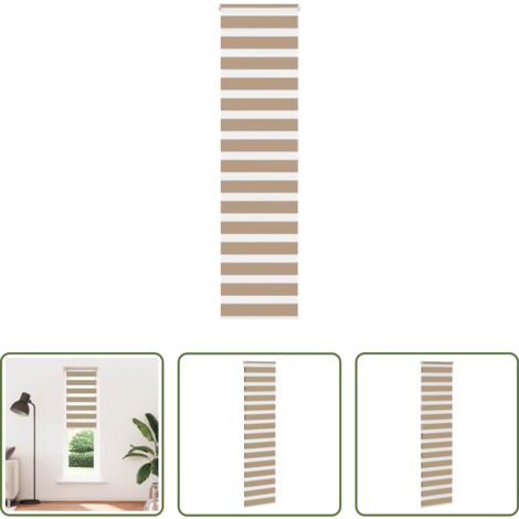 vidaXL Privacy -  Tenda a Rullo Zebra Larghezza Tessuto 50,9 cm Poliestere