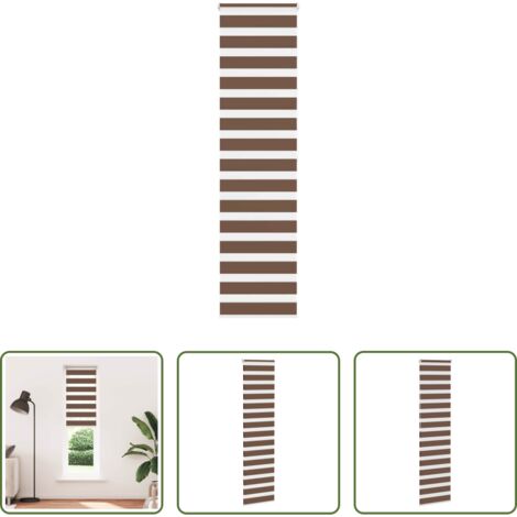 vidaXL Privacy -  Tenda a Rullo Zebra Larghezza Tessuto 50,9 cm Poliestere