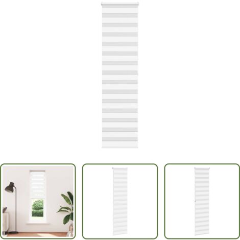 vidaXL Privacy -  Tenda a Rullo Zebra Larghezza Tessuto 55,9 cm Poliestere