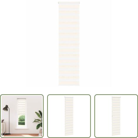 vidaXL Privacy -  Tenda a Rullo Zebra Larghezza Tessuto 60,9 cm Poliestere