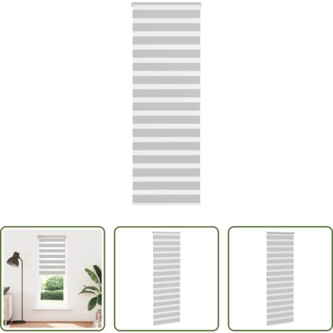 vidaXL Privacy -  Tenda a Rullo Zebra Larghezza Tessuto 65,9 cm Poliestere