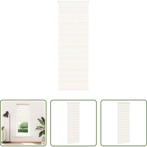 vidaXL Privacy -  Tenda a Rullo Zebra Larghezza Tessuto 75,9 cm Poliestere