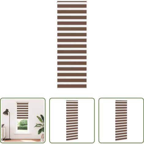 vidaXL Privacy -  Tenda a Rullo Zebra Larghezza Tessuto 75,9 cm Poliestere
