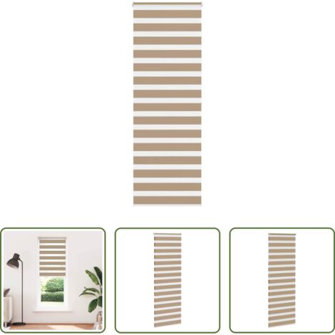 vidaXL Privacy -  Tenda a Rullo Zebra Larghezza Tessuto 80,9 cm Poliestere
