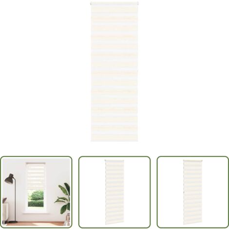 vidaXL Privacy -  Tenda a Rullo Zebra Larghezza Tessuto 85,9 cm Poliestere