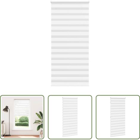 vidaXL Privacy -  Tenda a Rullo Zebra Larghezza Tessuto 95,9 cm Poliestere