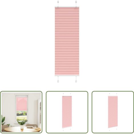 vidaXL Privacy -  Tenda Plissettata Rosa 40x150 cm Larghezza Tessuto 39,4 cm