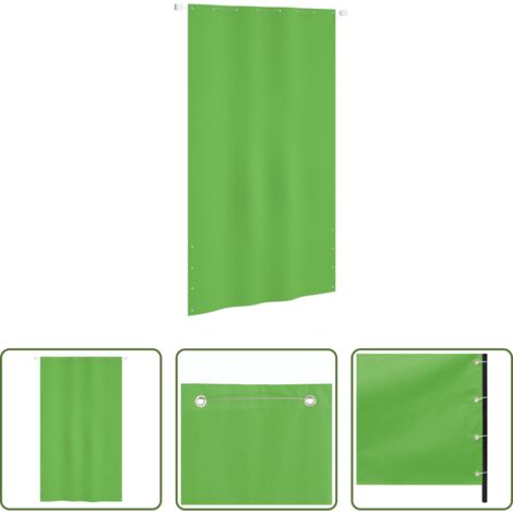 vidaXL Privatsphäre -  Balkon-Sichtschutz Hellgrün 140x240 cm Oxford-Gewebe