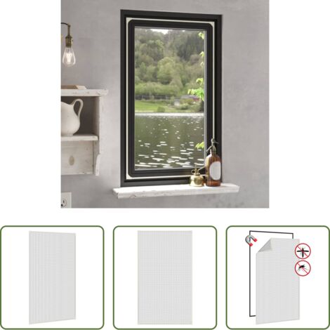 vidaXL Protección contra insectos -  Mosquitera magnética para ventanas blanco 80x140 cm