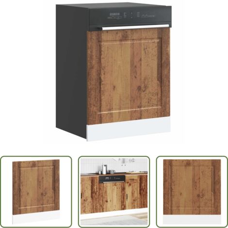 vidaXL Protección para lavavajillas -  Panel para lavavajillas Porto madera contrachapada madera vieja