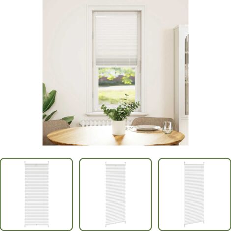 vidaXL Protección solar - Plisse Persiana Blanco Cortina Plisada 50X150cm