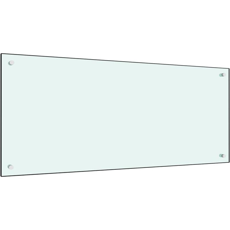 

Protector salpicaduras cocina vidrio templado blanco 120x50 cm - Blanco - Vidaxl