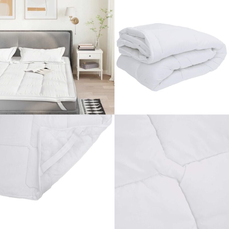 Vidaxl - Protège-matelas blanc 140x200 cm