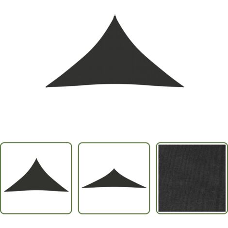 vidaXL Protezione dal sole -  Parasole a Vela Oxford Triangolare 5x5x6 m Antracite