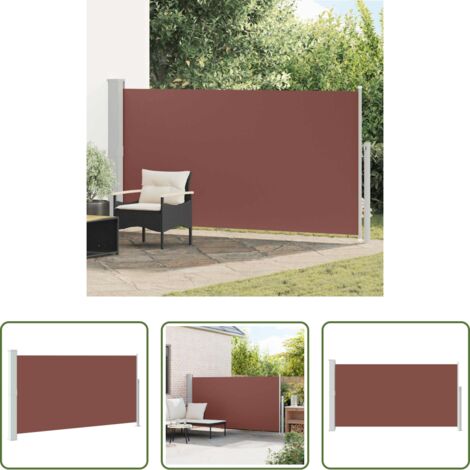 vidaXL Protezione dal sole -  Tenda da Sole Laterale Retrattile 160 x 300 cm Marrone