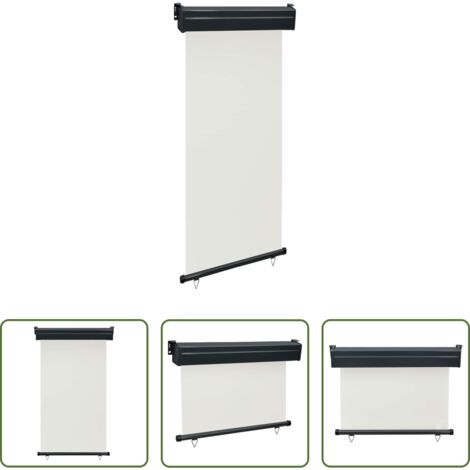 vidaXL Protezione dal sole -  Tendalino Laterale per Balcone 105x250 cm Crema