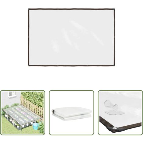 vidaXL Protezione interna -  Telone Trasparente con Occhielli 2x3 m in Polietilene