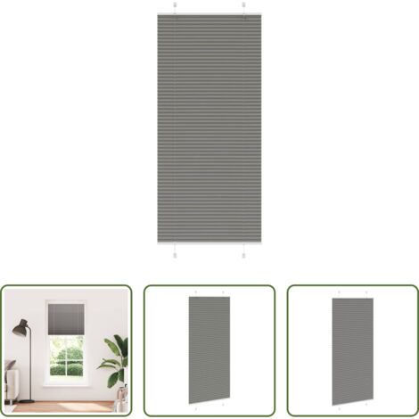 vidaXL Protezione solare -  Tenda Plissettata Antracite 90x200 cm Larghezza Tessuto 89,4 cm