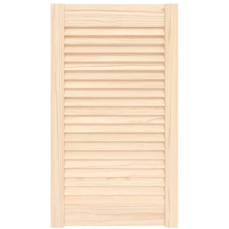 

vidaXL Puerta tipo persiana madera maciza de pino 69x39,4cm - Marrón
