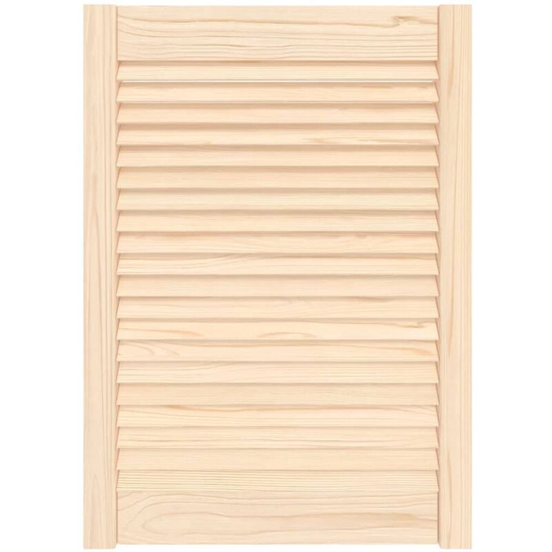 

Puerta tipo persiana madera maciza de pino 69x49,4cm - Marrón - Vidaxl