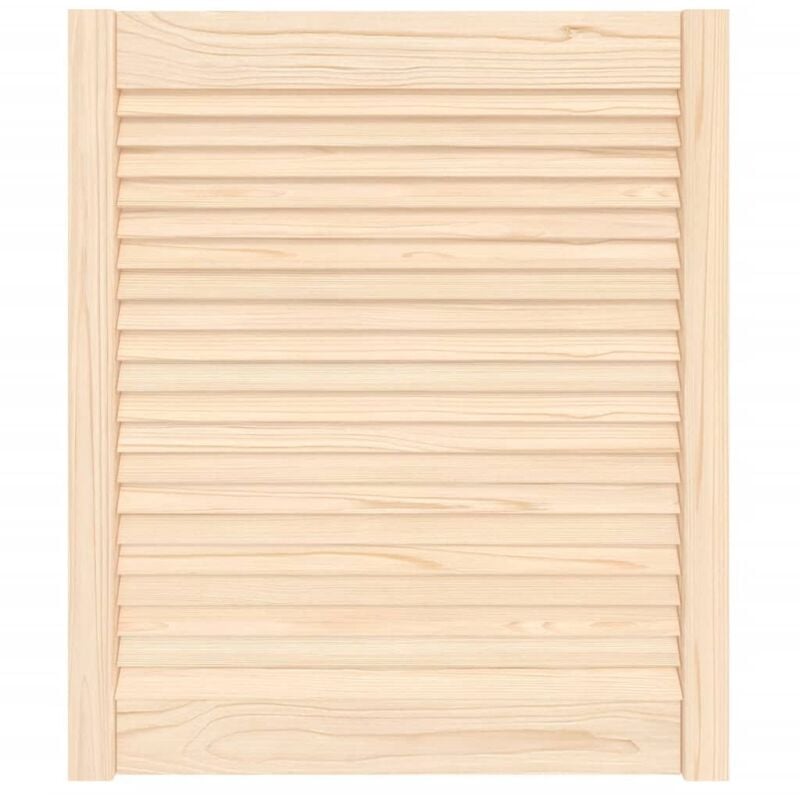 

vidaXL Puerta tipo persiana madera maciza de pino 69x59,4cm - Marrón