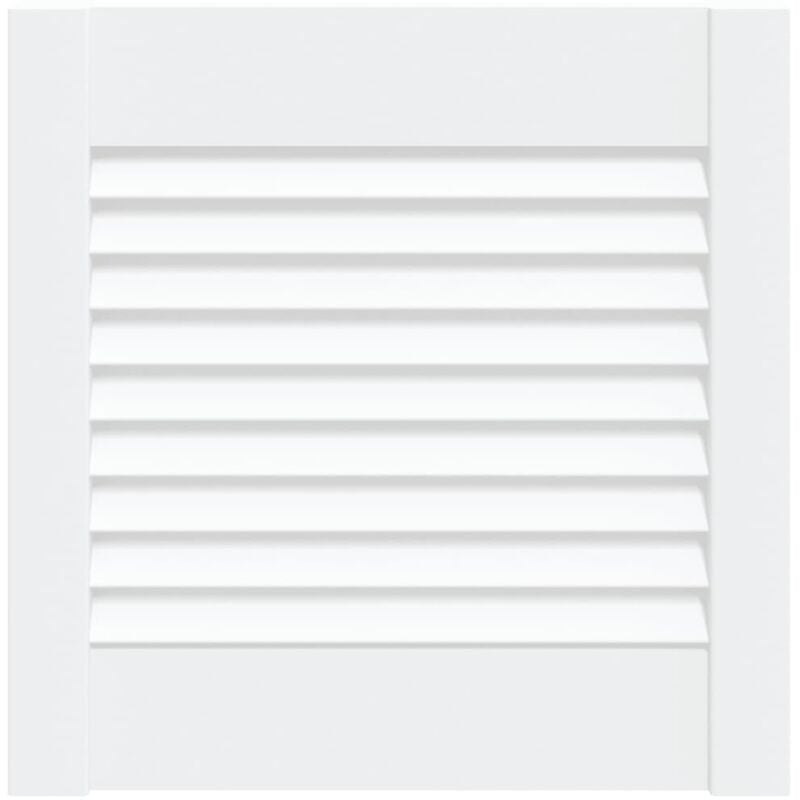 

Puerta tipo persiana madera maciza de pino blanco 39,5x39,4 cm - Blanco - Vidaxl