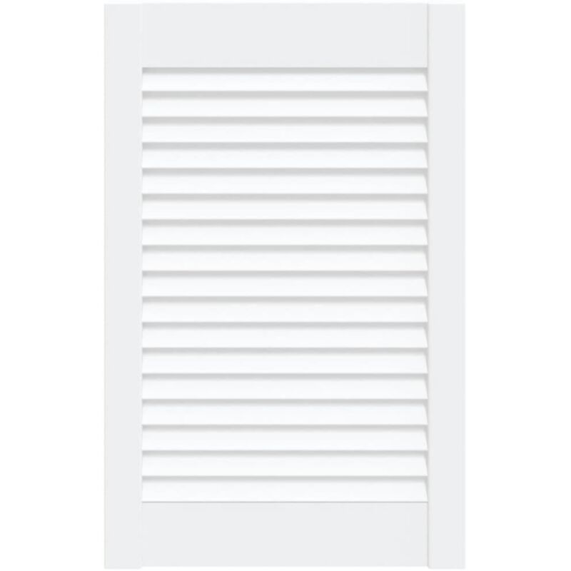 

Puerta tipo persiana madera maciza de pino blanco 61,5x39,4cm - Blanco - Vidaxl