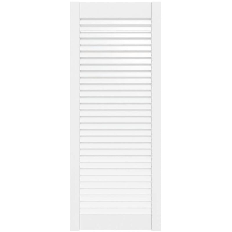 

Puerta tipo persiana madera maciza de pino blanco 99,3x39,4cm - Blanco - Vidaxl