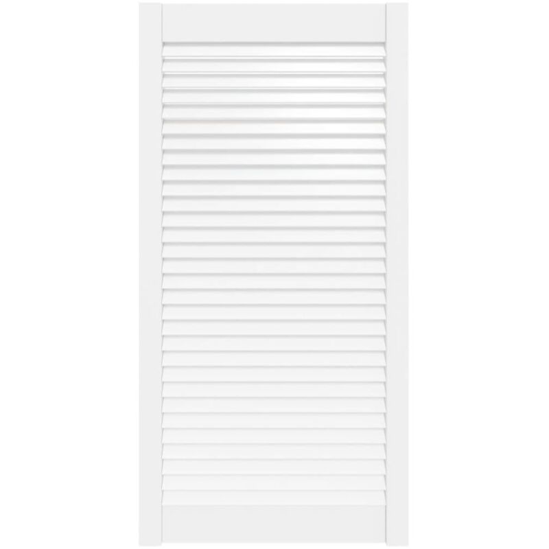 

Puerta tipo persiana madera maciza de pino blanco 99,3x49,4cm - Blanco - Vidaxl
