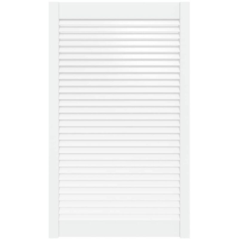 

Puerta tipo persiana madera maciza de pino blanco 99,3x59,4cm - Blanco - Vidaxl