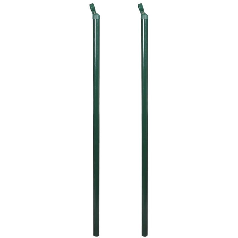 

vidaXL Puntal de Valla 2 Unidades 115 cm - Verde