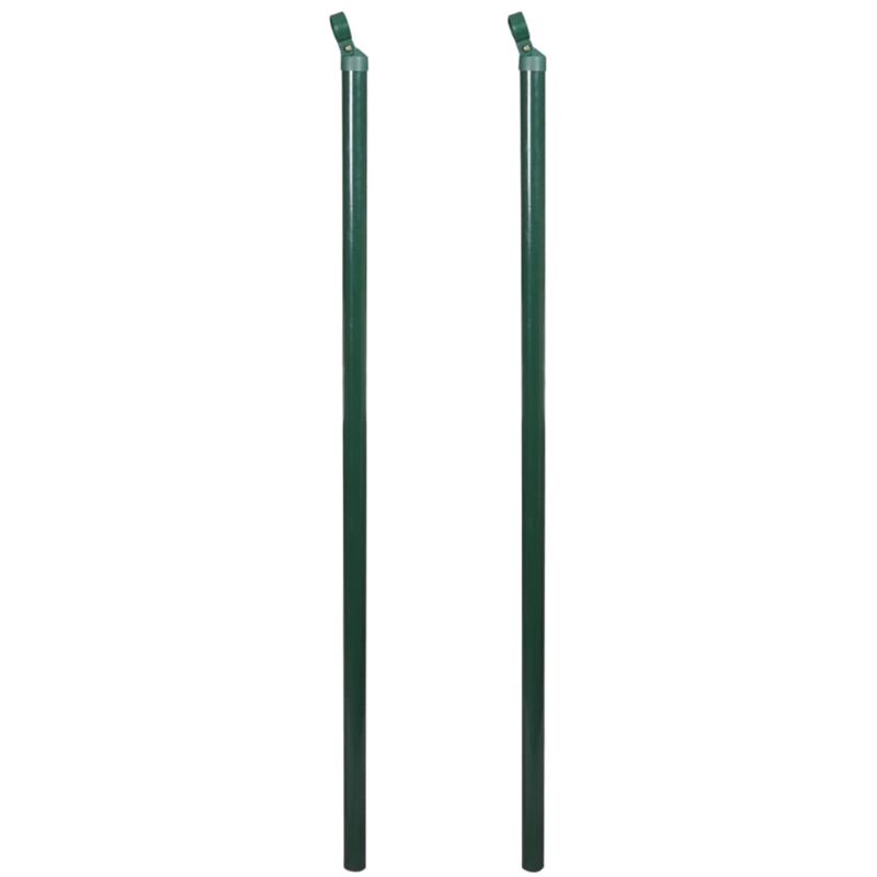 

vidaXL Puntal de Valla 2 Unidades 175 cm - Verde