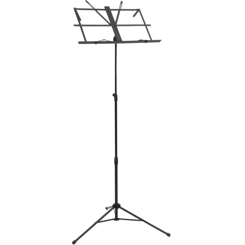 Vidaxl - Pupitre de livre de musique Noir Acier