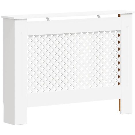 vidaXL Radiator Cover White 112x19x81.5 cm MDF