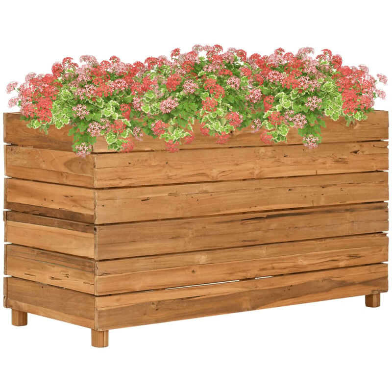 Vidaxl - Raised Bed 100x40x55 cm Recycled Teak Wood and Steel