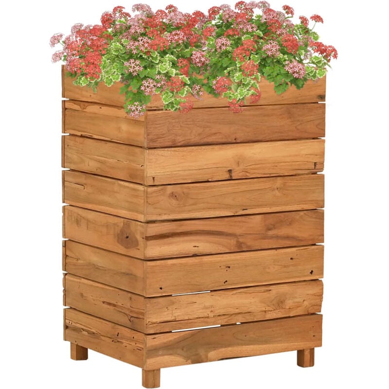 Vidaxl - Raised Bed 50x40x72 cm Recycled Teak Wood and Steel