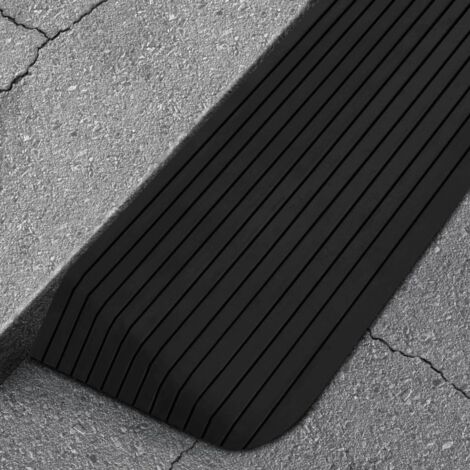 vidaXL Rampa per Soglia 110x41x5 cm in Gomma