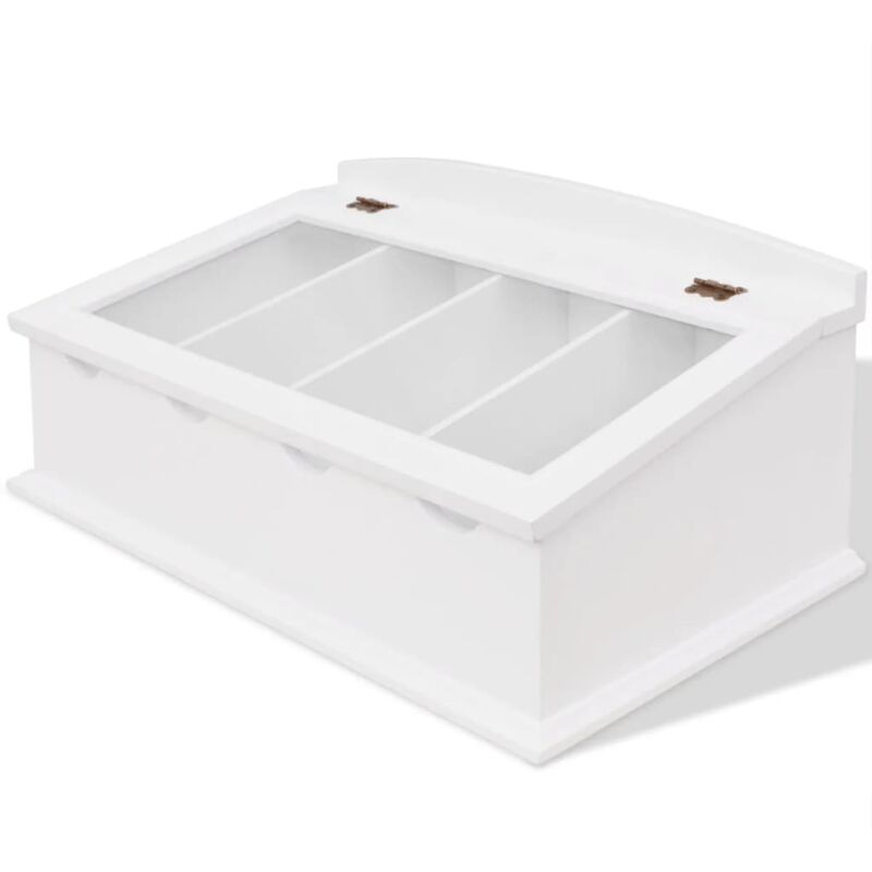 Vidaxl - Range-couverts en style baroque pfdm Blanc